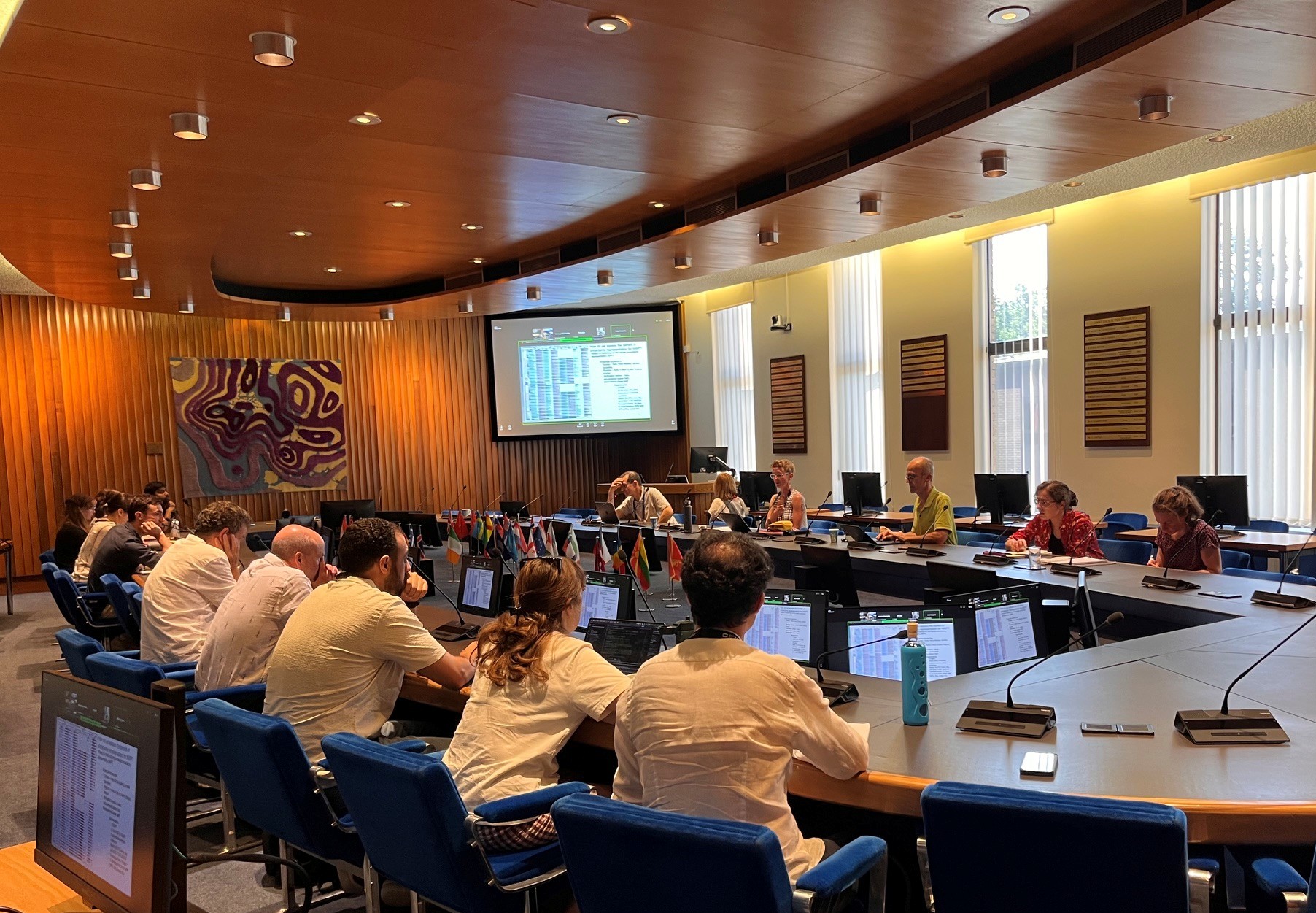 council chamber with SJ talk